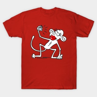 Monkey with a phone T-Shirt